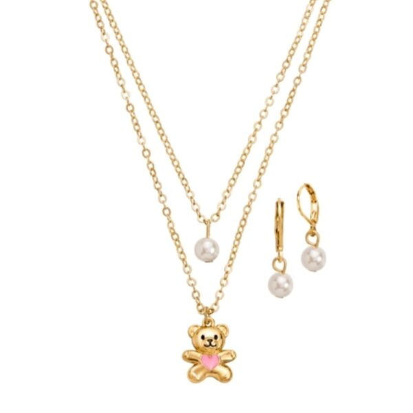 Estuche Collar + Aretes Treasured Teddy