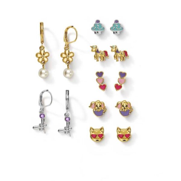 Estuche de aretes para niñas x7. Fantasy zoo. Esika