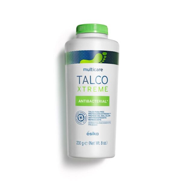 Talco Xtreme para pies. Multicare. 230g. Esika