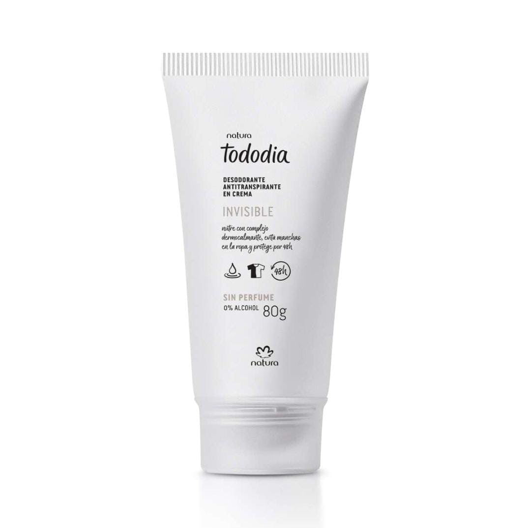 Desodorante Antitranspirante en Crema Tododia Sin Perfume