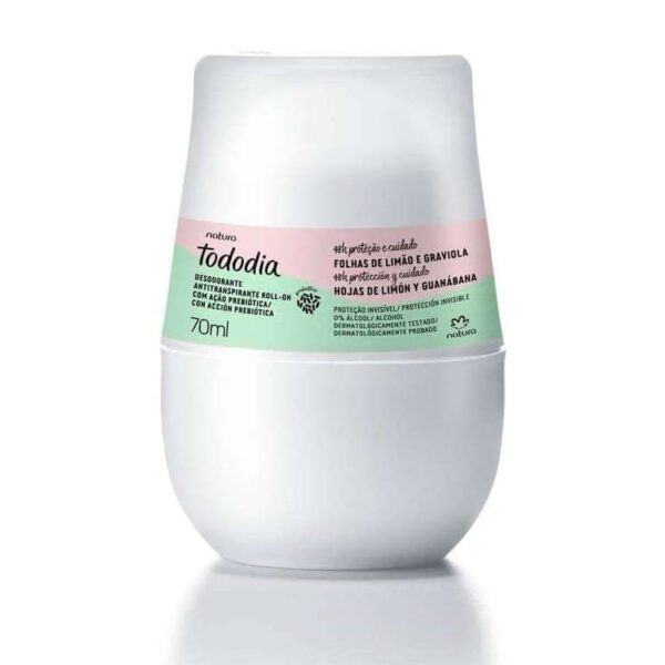 Tododia. Hojas de limón y guanábana. Desodorante Roll-on .Natura 70 ml