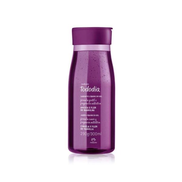 Ciruela y Flor de Vainilla. Jabón Líquido Corporal Tododia.  Natura 300 ml