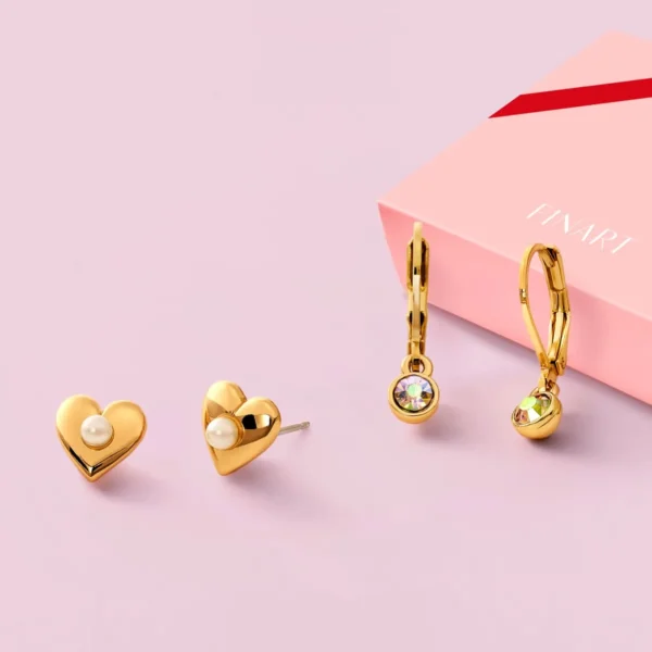 Set Aretes para niña x2 Fancy Shine. Esika