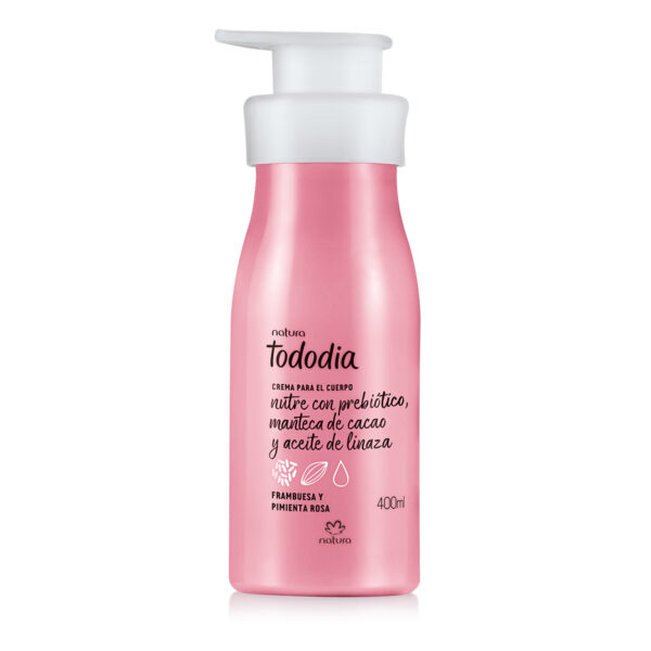 Tododia Hidratante corporal  Frambuesa y pimienta rosa  400 ml. Natura