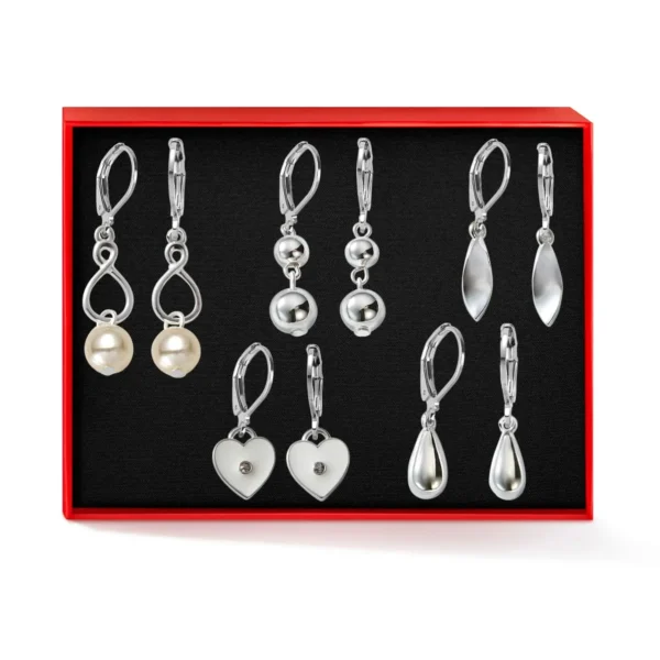 Set Aretes x5 Silver Sparks. Esika