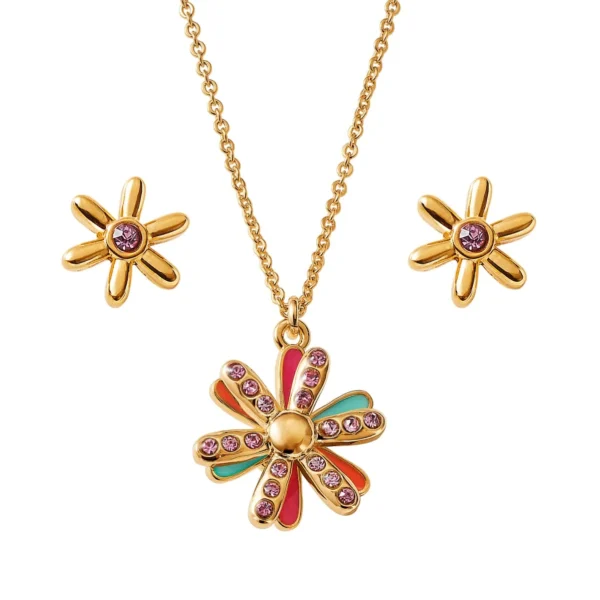 Set Collar + Aretes para niñas.  My Little Sunshine. Esika