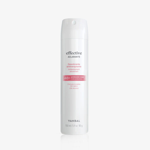 Desodorante Antitranspirante en Aerosol Effective Aclarante 150ml. Yanbal