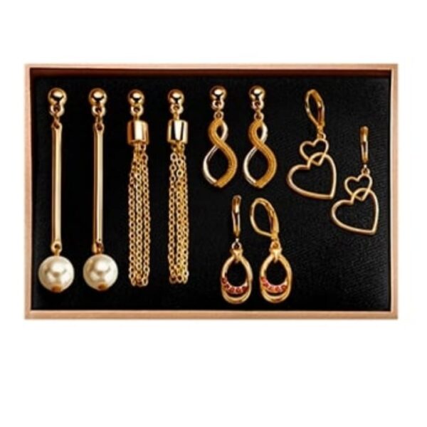 Set de aretes x5 Color block. Esika .