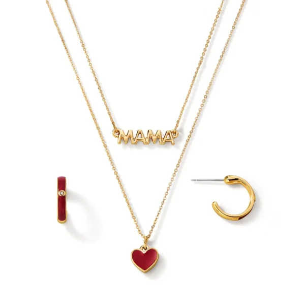 Estuche Collar + Aretes Mom Love. Esika