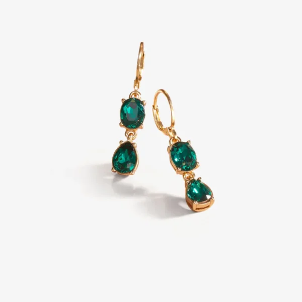 Aretes Brillo de Esmeralda. Yanbal