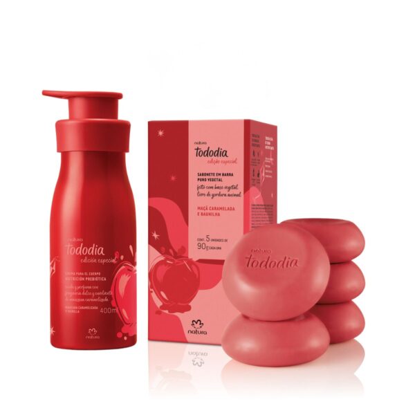 Set Manzana caramelizada y vainilla. Natura