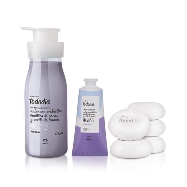 Kit Tododia Algodón Limpieza y Hidratación. Natura