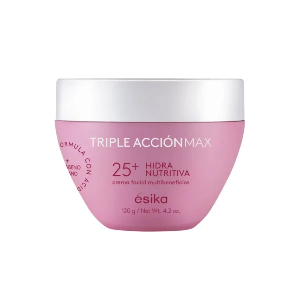 Crema Facial Hidra Nutritiva 25+ Triple Acción Max, 120 g. Ésika