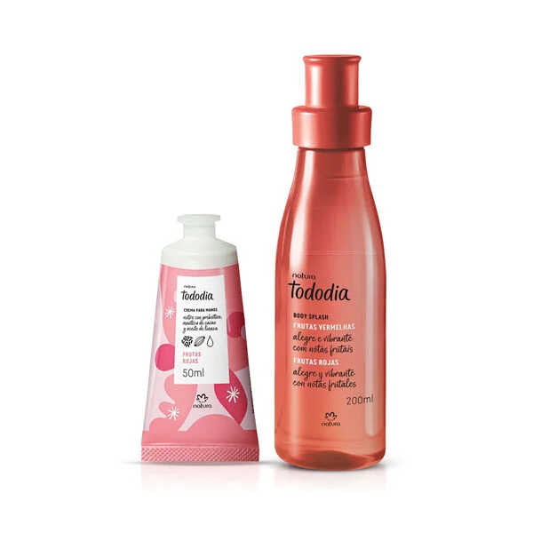 Set Body Splash y Crema de Manos Tododia Frutas Rojas. Natura