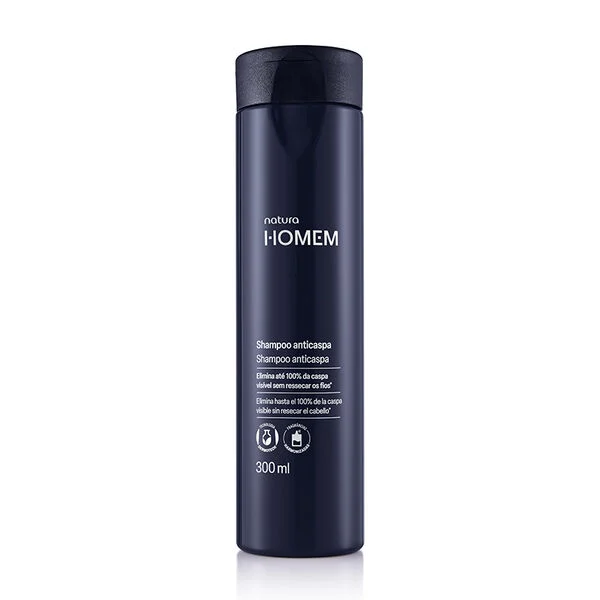 Shampoo Anticaspa Homem 300ml. Natura