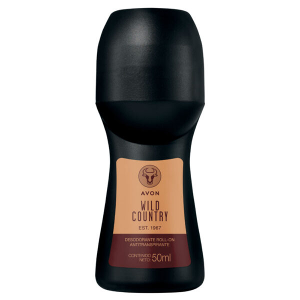 Wild Country .Desodorante antitranspirante masculino Roll-On - 50 ml. Avon