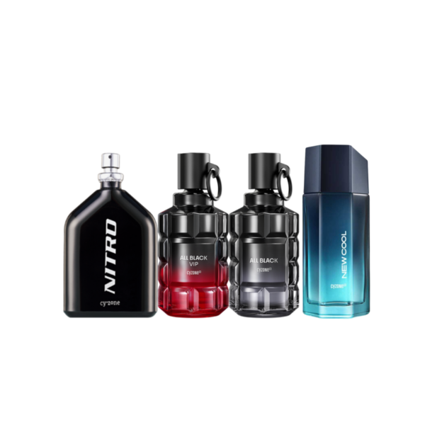 Pck cyzone masculino (Nitro + All black + All black VIP + New cool)