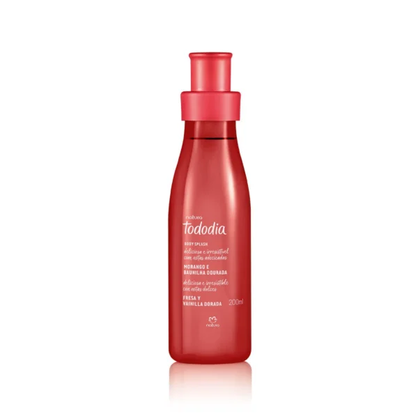 Fresa y Vainilla Dorada. Body Splash - 200 ml. Natura tododia