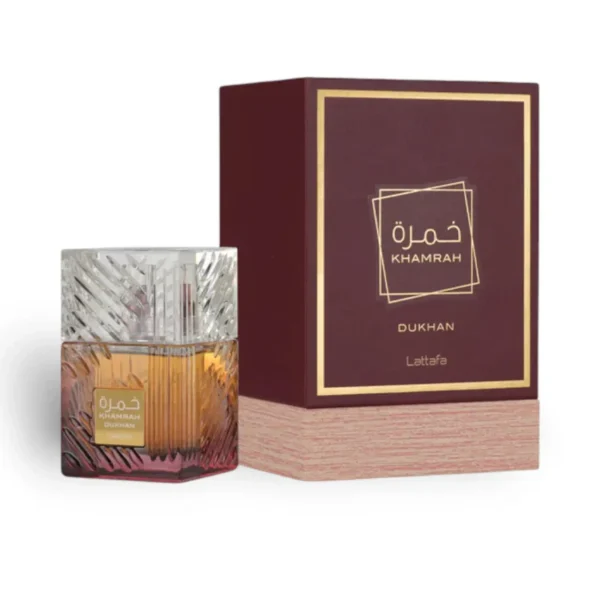 Khamrah Dukhan. Eau de Parfum 100 ml. Perfume Árabe de Lattafa