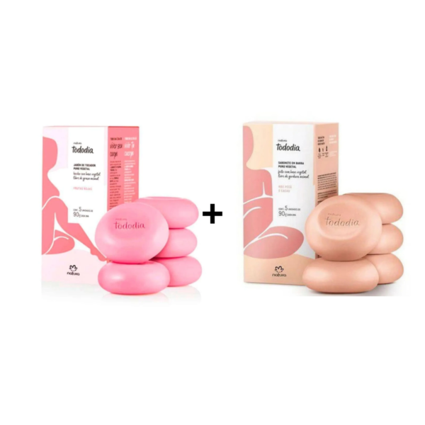 Pack jabones Tododia: Frutas rojas  +  Nuez pecan y cacao