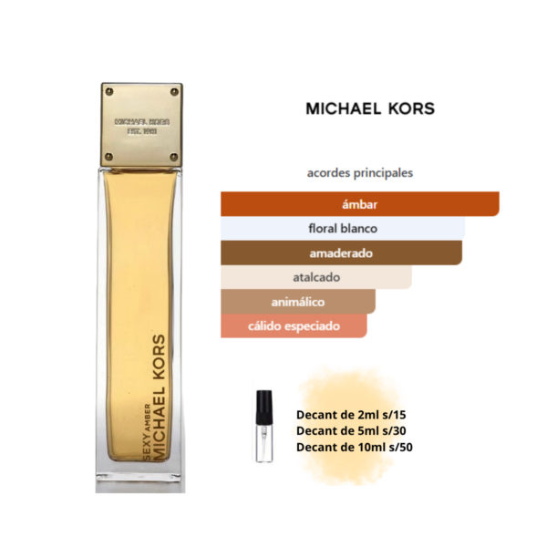 Sexy Amber. Michael Kors. EDP femenino (Decants)
