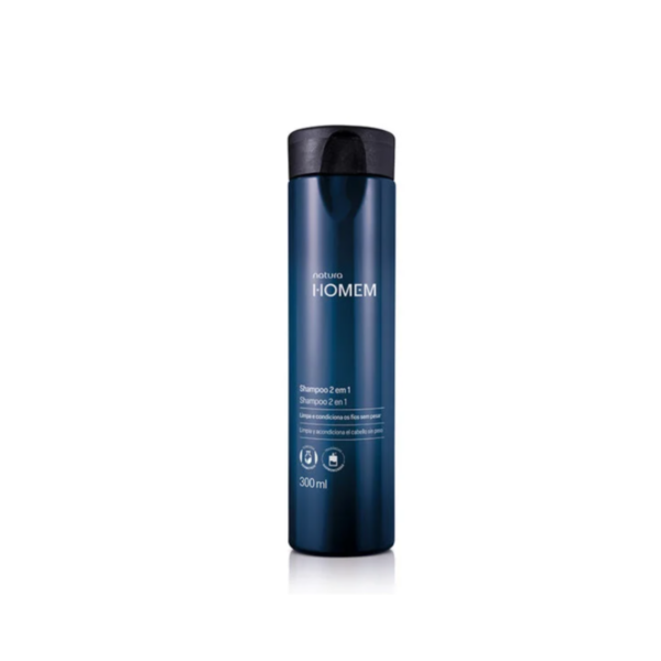 Shampoo 2 en 1 Homem 300ml. Natura
