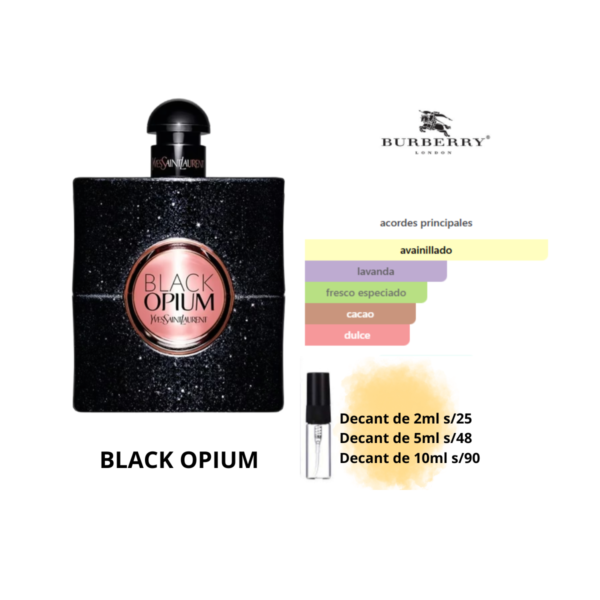 Black Opium . EDP Femenino. Yves Saint Laurent (Decants)