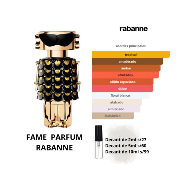 Fame. Parfum Femenino. Rabanne (Decants)