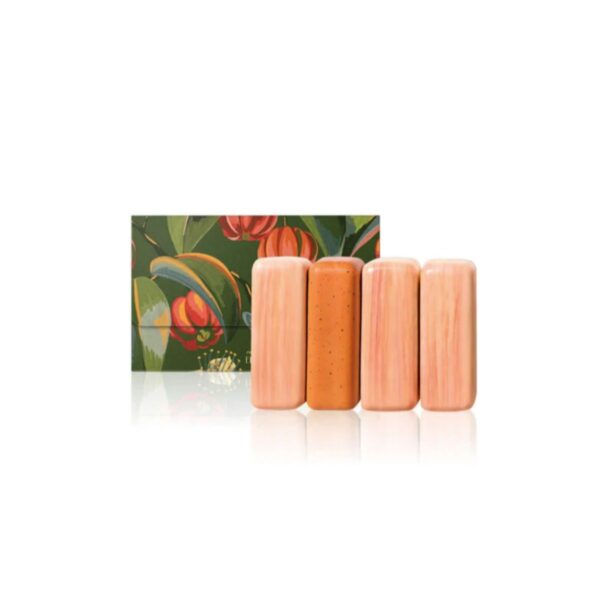 Ekos Pitanga. Jabones en Barra Puro Vegetal Cremosos y Exfoliantes. 4x100g c/u