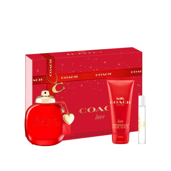 Set Coach Love.  EDP 90ml + Body lotion 100ml + TS 10ml